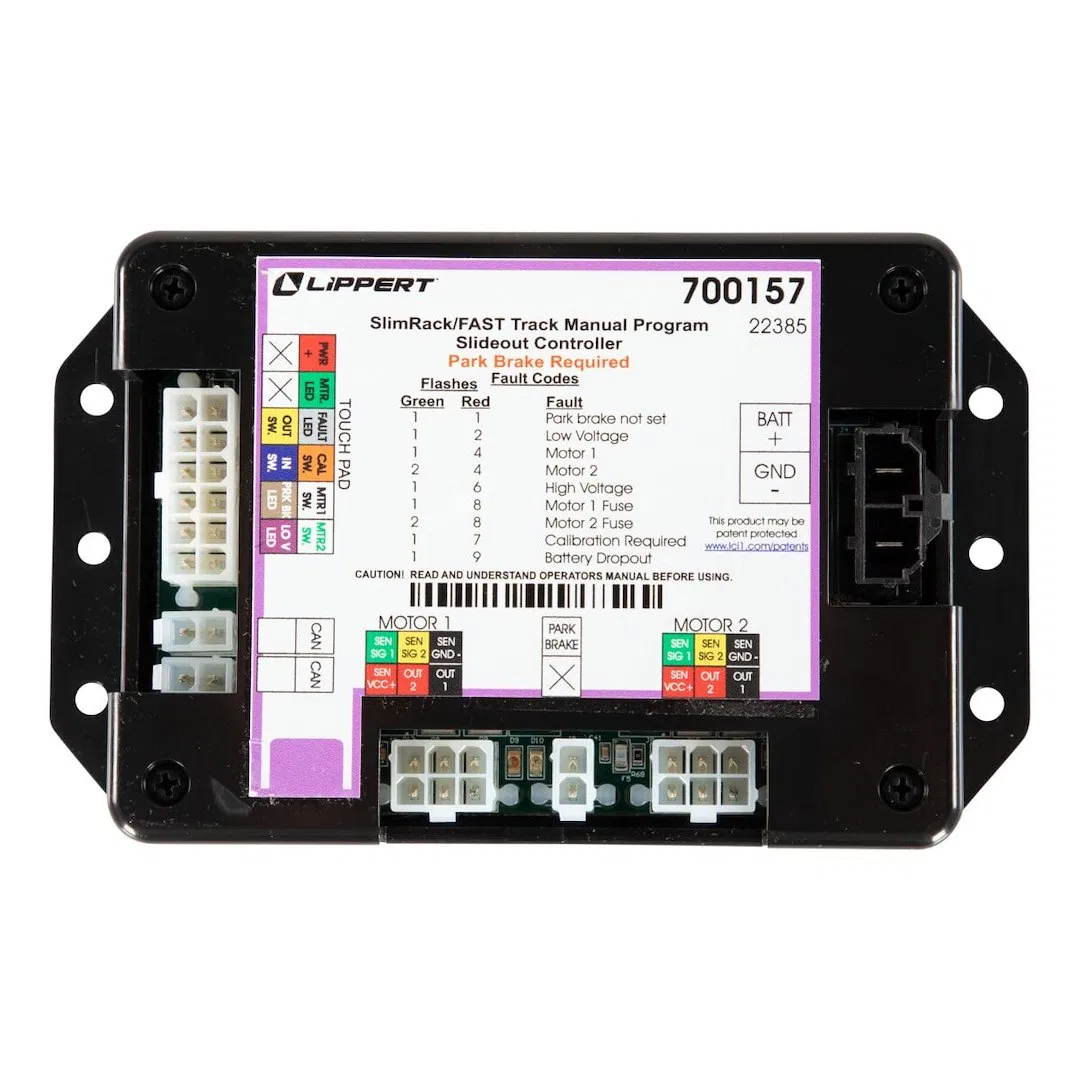 700157 – LIPPERT COMP Slide Out Control Module, Use To Synchronous Dual Slide Out Motor Speed 12 Volt DC